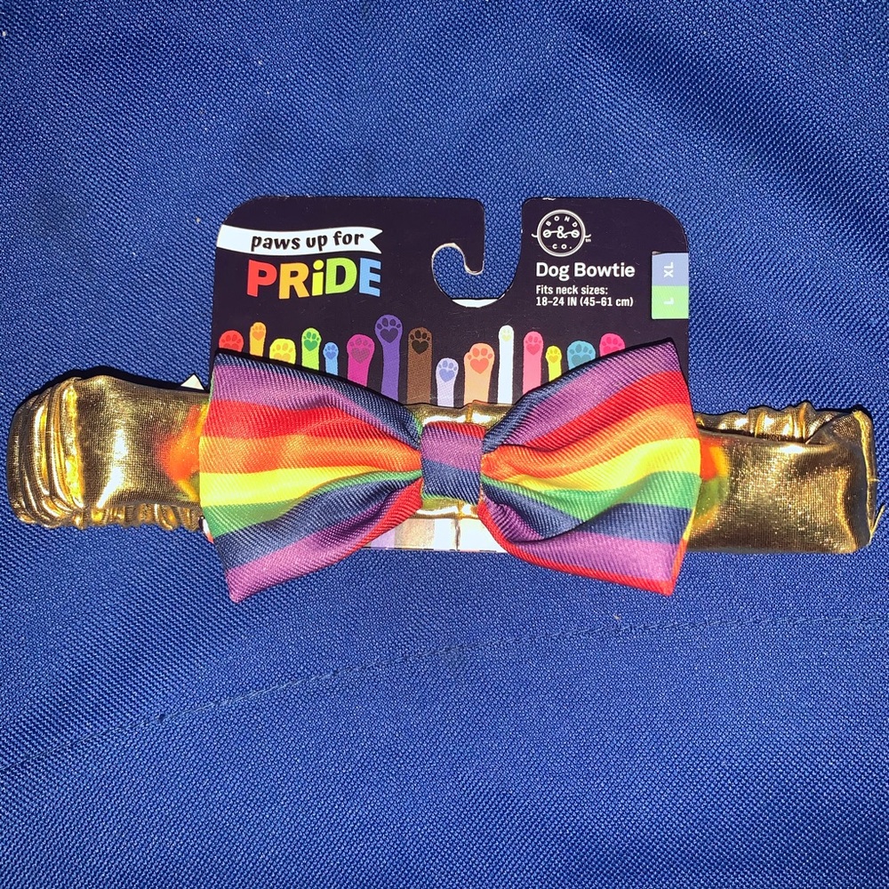 Paws for Pride Rainbow Dog Collar L XL NWT